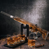 (EU ONLY) AR15 Gun Whisky-Dekanter-Set mit Whiskey-Kugelkühlern