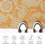 Olive Floral Coir Doormat - 17”x30”