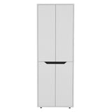 TUHOME Herrin Storage Cabinet Kitchen Pantry with Four Doors, Five Interior Shelves, Space-Saving Vertical Design for Organizing Food, Utensils and Cookware, Modern Multi-Storage Unit with Sophisticated Contemporary Style