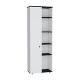 Hoyt Kitchen Pantry Storage Cabinet with Five Interior Shelves, Five Exterior Compartments, Multi-Tier Organization System for Food, Cookware and Household Essentials, Modern Space-Saving Design for Home Kitchens