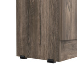 Tuhome Lambardi Tall Multistorage Cabinet with Double Door Design, Five Deep Interior Shelves, Freestanding Vertical Storage Solution for Kitchens, Laundry Rooms, Bedrooms or Utility Areas to Maximize Home Organization