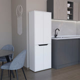 TUHOME Herrin Storage Cabinet Kitchen Pantry with Four Doors, Five Interior Shelves, Space-Saving Vertical Design for Organizing Food, Utensils and Cookware, Modern Multi-Storage Unit with Sophisticated Contemporary Style