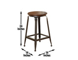 Adele 24" Backless Counter Stool