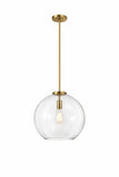 Gleam Pendant Lamp - Satin Brass and Clear Glass