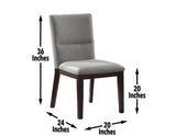 Amalie 5-Piece 48-inch Round Camel Dining Set (Table & 4 Side Chairs)