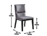 Amalie Grey 5-Piece Dining Set (Table & 4 Chairs)