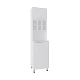 Attica 80" High Double Door Kitchen Pantry Cabinet with Six Spice Cubbies, Four Spacious Shelves, Large Storage Cabinets for Kitchen, Garage, Laundry Room or Home Organization
