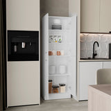Lynch 71-Inch High Kitchen Pantry Storage Cabinet with Four Doors, Five Adjustable Shelves, Freestanding Cupboard for Dining Room, Living Room, Laundry or Multifunctional Home Organization and Space-Saving Storage Solutions