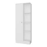 Pantress Complete Kitchen Pantry and Microwave Cabinet with One Door Side Kitchen Storage Cabinet, Compact Countertop, One Drawer, One Small Cabinet and, One Open Shelf