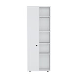 Hoyt Kitchen Pantry Storage Cabinet with Five Interior Shelves, Five Exterior Compartments, Multi-Tier Organization System for Food, Cookware and Household Essentials, Modern Space-Saving Design for Home Kitchens