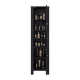 Vanessa Bathroom Cabinet with Auxiliary Storage, Modern Freestanding Organizer with Open Shelves and Closed Cabinet, Space-Saving Bathroom Storage Solution for Small Spaces, Wengue Finish