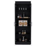TUHOME Nepal Pantry Cabinet with Two-Door Vertical Storage, Five Spacious Interior Shelves, Easy-Access Handles, Space-Efficient Design for Organizing Groceries, Kitchenware and Everyday Essentials in Modern Kitchens