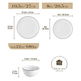 Amelia 12 Piece Dinnerware Set
