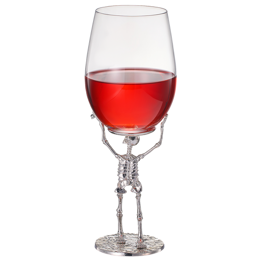 Stemmed Skeleton Wine Glass | SINGLE | 19oz