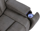Daniel Triple Power Home Theater Leather Recliner with Built-in Speakers
