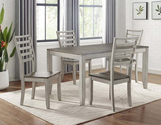 Abacus 5-Piece Dining Set (Table & 4 Side Chairs)