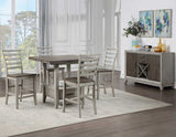 Abacus 5-Piece Counter Drop-Leaf Dining Set (Table & 4 Chairs)