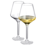 European Style Crystal, Stemmed Wine Glasses | Set of 6 | 15oz