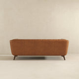 Addison Leather Sofa (86" Cognac)