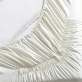Purefect Fit Adjustable Sateen Fitted Sheet Ivory