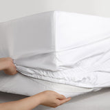 Purefect Fit Adjustable Sateen Fitted Sheet White
