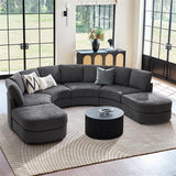 Aeris Modern Curved Sectional Parts & Components