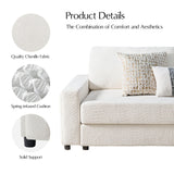 Aeris 138" Modern Curved Sectional Couch & Sofa With Curved Aesthetic
