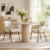 Aila Modern Upholstered Dining Chair (Set of 2)