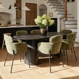 Aila Modern Upholstered Dining Chair (Set of 6)