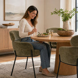Aila Modern Upholstered Dining Chair (Set of 2)