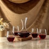 Lancia Crystal Wine Decanter Set