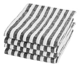 Smooth Linen Napkins - Amalfi Stripe Napkins Set of 4