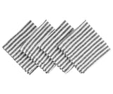 Smooth Linen Napkins - Amalfi Stripe Napkins Set of 4