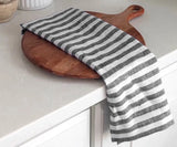 Smooth Linen Napkins - Amalfi Stripe Napkins Set of 4