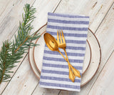 Smooth Linen Napkins - Amalfi Stripe Napkins Set of 4