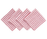 Smooth Linen Napkins - Amalfi Stripe Napkins Set of 4