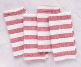 Italian Stripe Linen Napkins