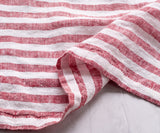 Smooth Linen Napkins - Amalfi Stripe Napkins Set of 4