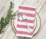 Italian Stripe Linen Napkins