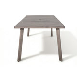 Amalfi Backyard Rectangular Dining Table With 6 Swivel Chairs