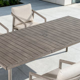 Amalfi Backyard Rectangular Dining Table With 6 Swivel Chairs