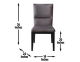 Amalie Side Chair, Grey Velvet