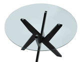 Amalie Grey 5-Piece Dining Set (Table & 4 Chairs)