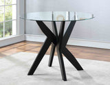 Amalie Grey 5-Piece Dining Set (Table & 4 Chairs)