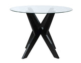 Amalie Grey 5-Piece Dining Set (Table & 4 Chairs)