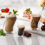 Pivot Double Wall Espresso Glasses, 2 oz