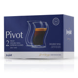 Pivot Double Wall Espresso Glasses, 2 oz