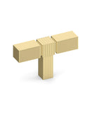 DESIGN3909 Matte Black Cabinet Knobs – Square Bar Hardware for Drawers, Cupboards & Closets