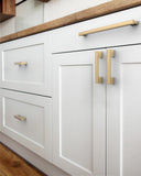DESIGN4497 Timeless Modern Cabinet Pulls – Brushed Gold, Easy to Install, Durable