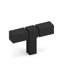 DESIGN3909 Matte Black Cabinet Knobs – Square Bar Hardware for Drawers, Cupboards & Closets